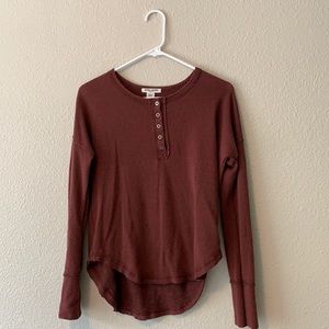 A long sleeve warm shirt.